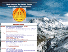 Tablet Screenshot of aanepal.org